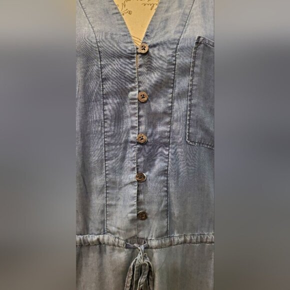 Tommy Bahama Blue Button-Down Dress, Size M. - Picture 5 of 10